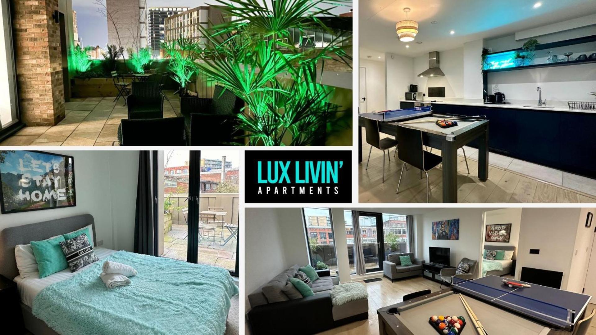 Lux Livin' Apartments - Luxury 2 Bed Apartment With Sky Garden Манчестър Екстериор снимка